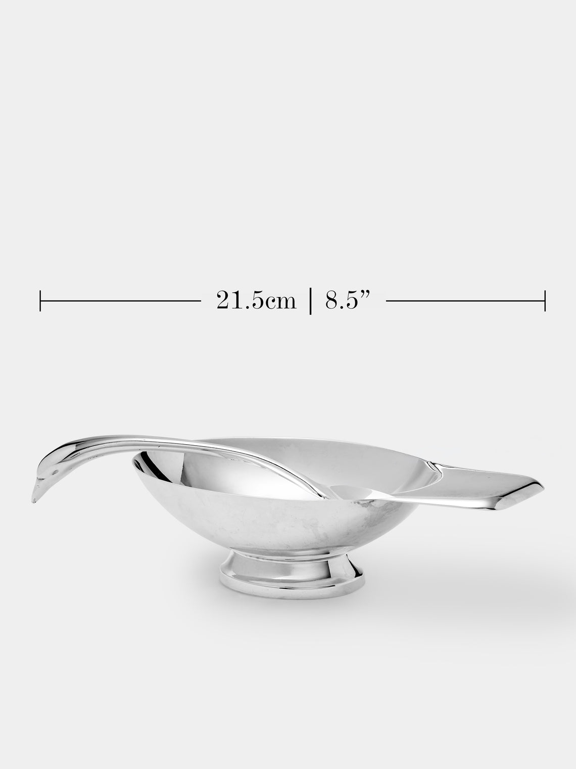 Antique and Vintage - 1980s Christofle Silver-Plated Swan Saucier - Silver - ABASK