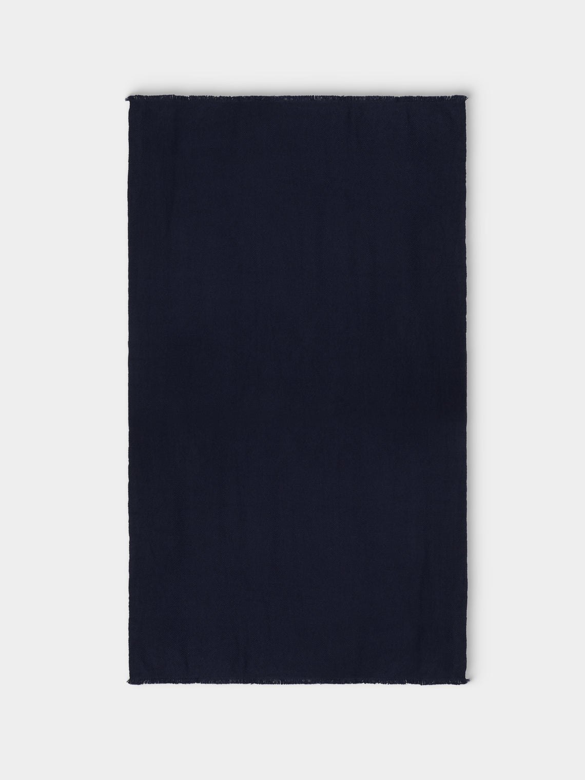 Me & K - Merino Wool and Cashmere King-Size Blanket (106in/2.7m) - Navy - ABASK - 