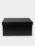 Pinetti - Origami Leather Large Storage Box - Black - ABASK - 