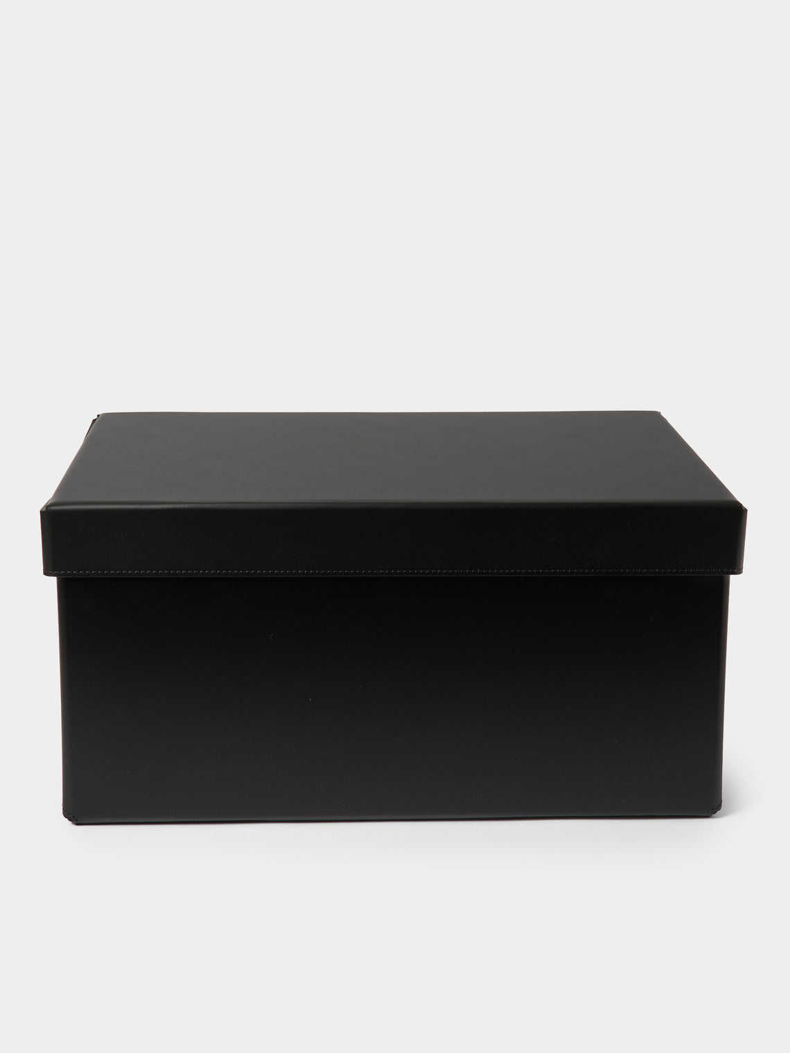 Pinetti - Origami Leather Large Storage Box - Black - ABASK - 