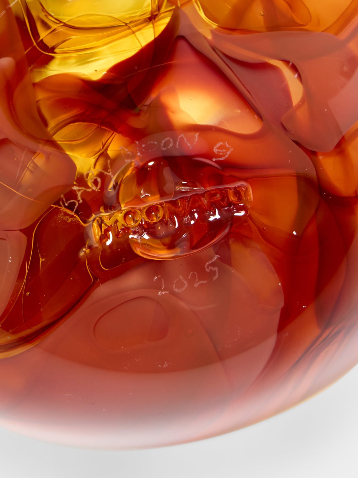 Moonarij - Babymoon Hand-Blown Glass Vase (4.5in/12cm) - Brown - ABASK