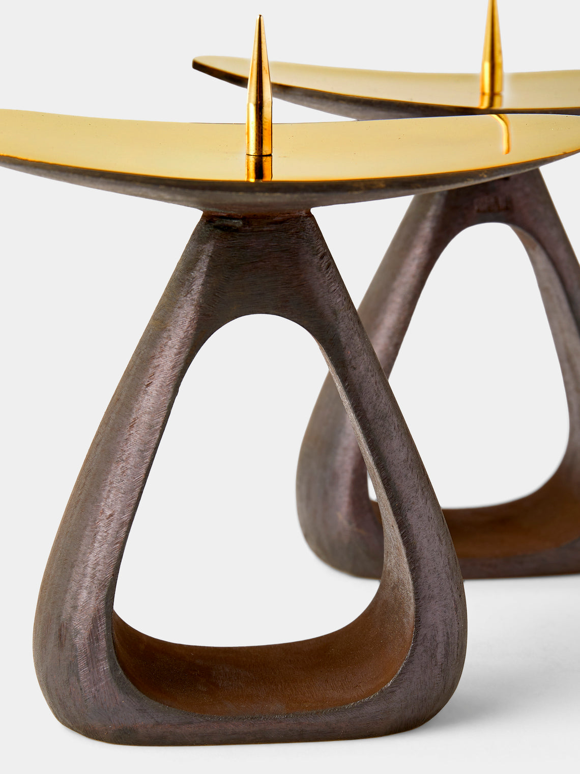 Carl Auböck - Brass Candle Holders (Set of 2) - Black - ABASK