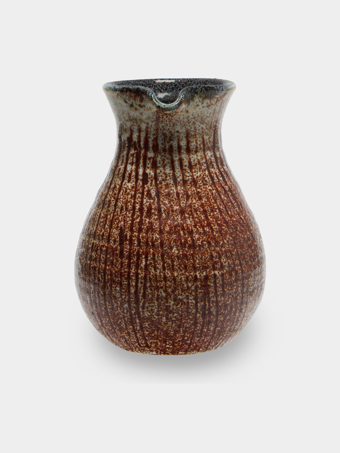 Antique and Vintage - Mid-Century Accolay Ceramic Jug - Brown - ABASK