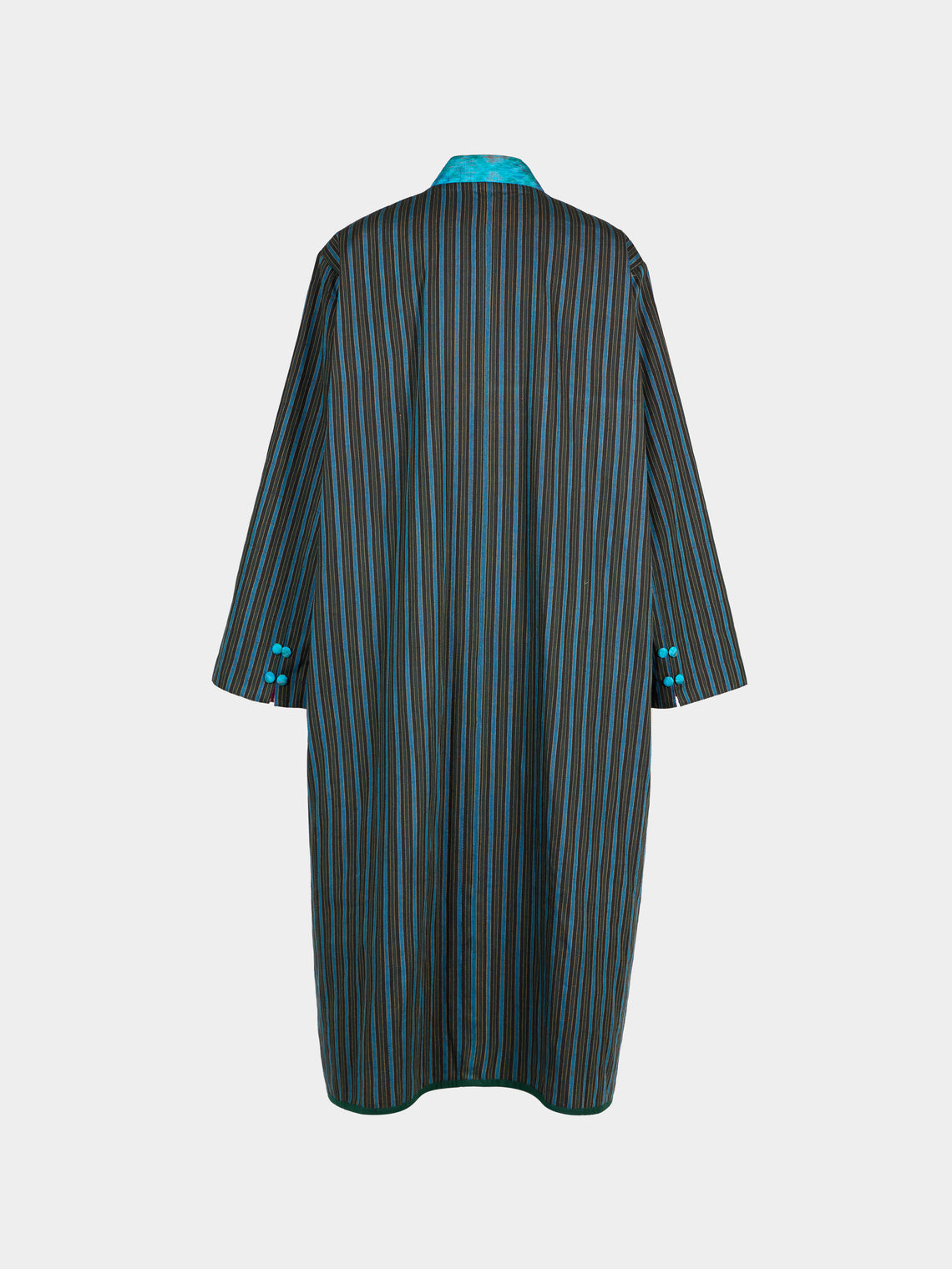 Nazzy Beglari - Hand-Loomed Ikat Cotton Reversible Chapan-Style Robe | One Size - Multiple - ABASK