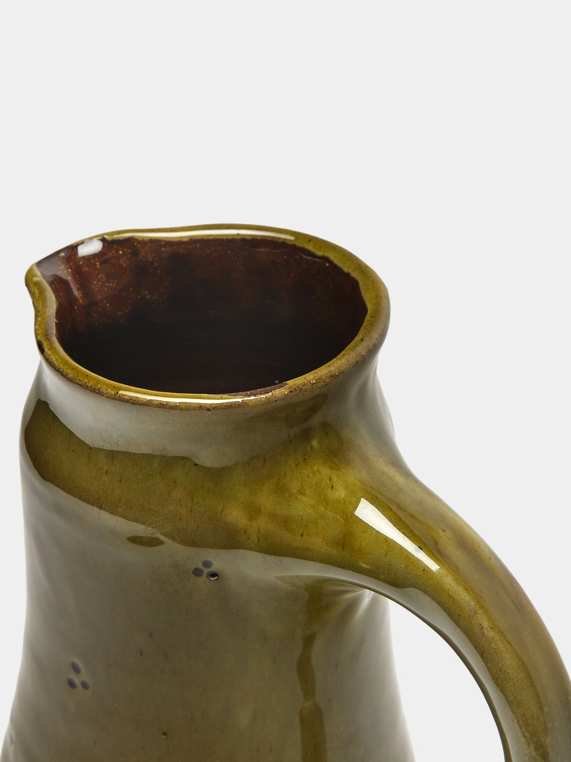 Neville Tatham - Slipware Large Jug - Green - ABASK