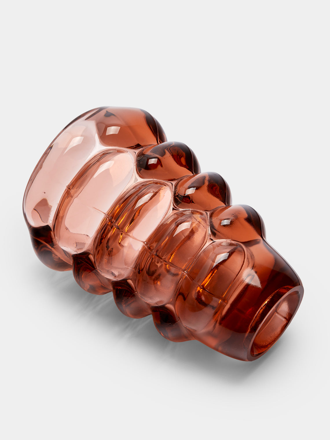 Antique and Vintage - Mid-Century Glass Vase - Pink - ABASK