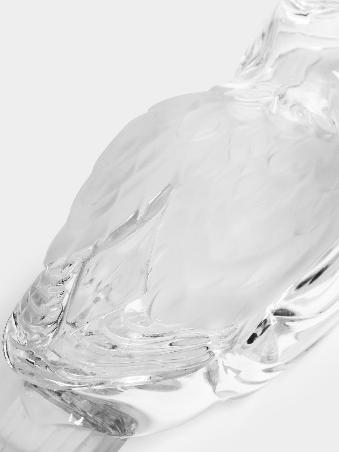 Antique and Vintage - 1930s Lalique Crystal Duck - Clear - ABASK