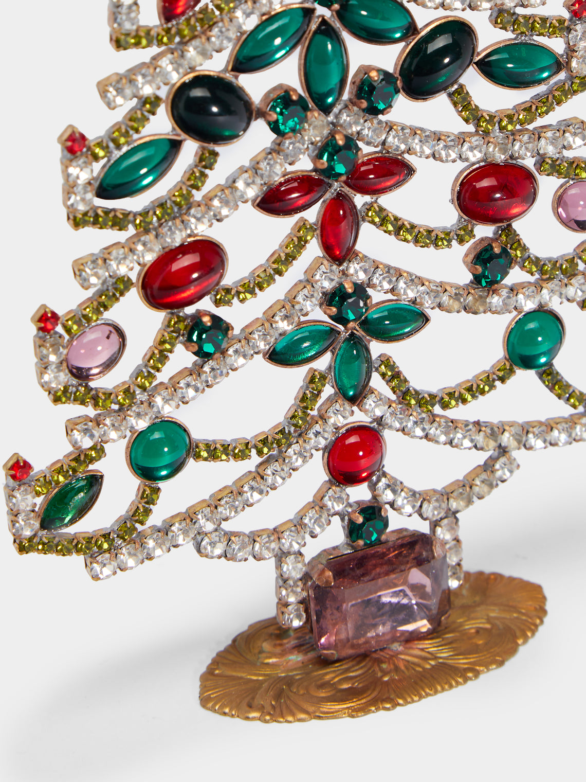 Antique and Vintage - 1930s Czech Jewelled Small Christmas Tree -  - ABASK