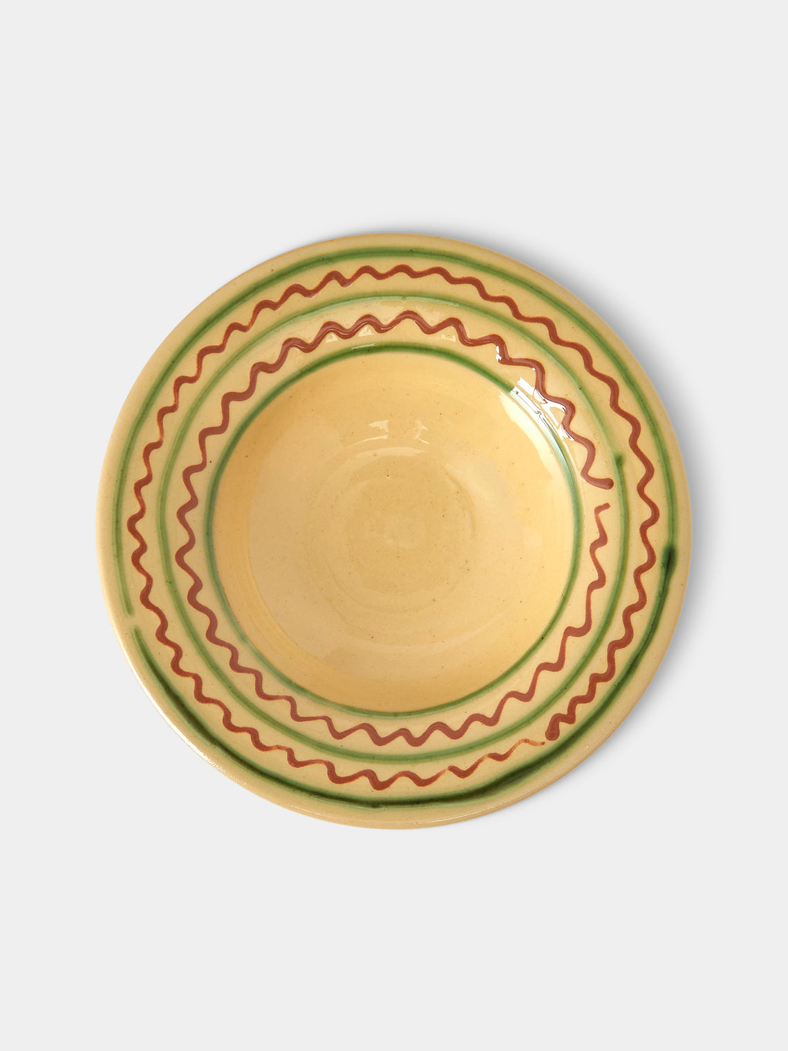 Poterie de Cliousclat - Hand-Painted Slipware Small Bowls (Set of 4) - Beige - ABASK