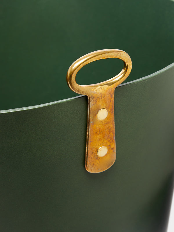 Otis Ingrams - Eyelet Leather Wastepaper Bin -  - ABASK