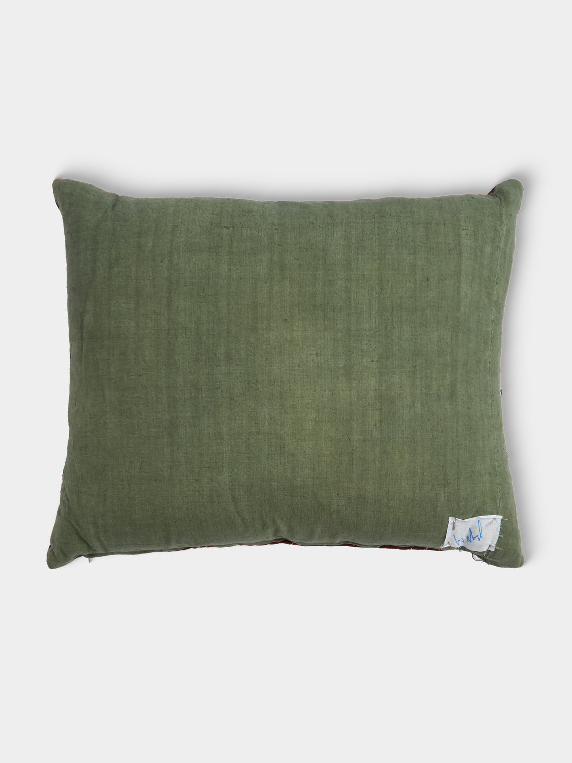 By Walid - 19th-Century Edwardian Needlepoint Wool and Linen Cushion (23in/58cm) - Multiple - ABASK