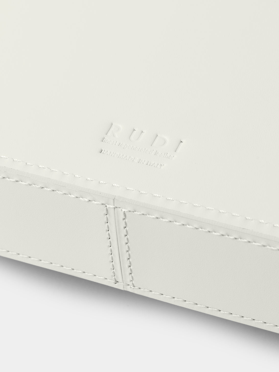 RUDI - Circuit Leather Tray (24in/60.5cm) - White - ABASK