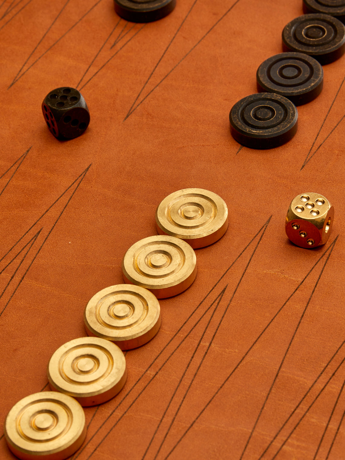 Corbet - Leather Travel Backgammon Set - Tan - ABASK