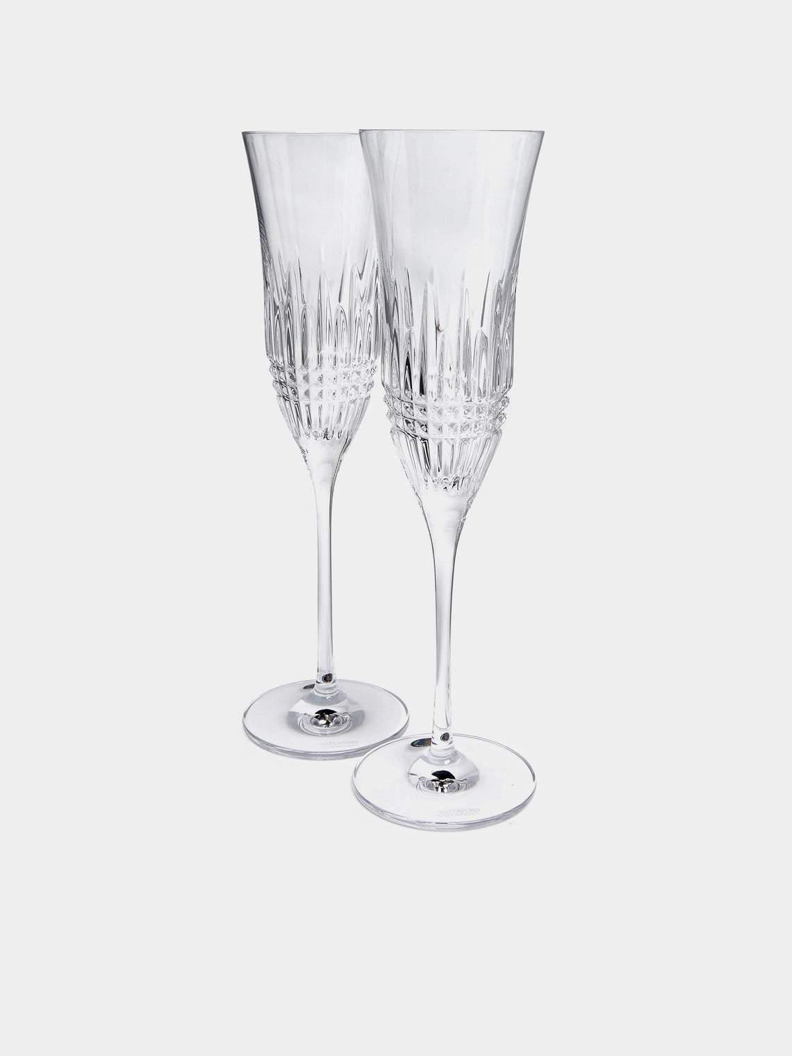 Waterford - Lismore Cut Crystal Champagne Flutes (Set of 6) - Clear - ABASK