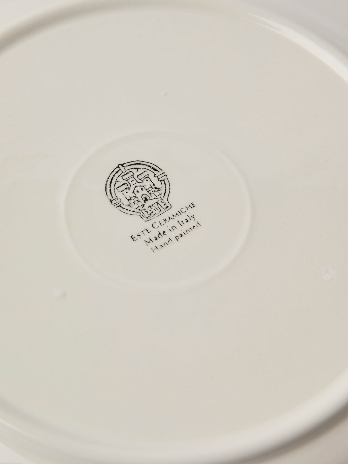 Este Ceramiche - Faux Bois Hand-Painted Dinner Plates – 11in/27.5cm (Set of 4) - Brown - ABASK