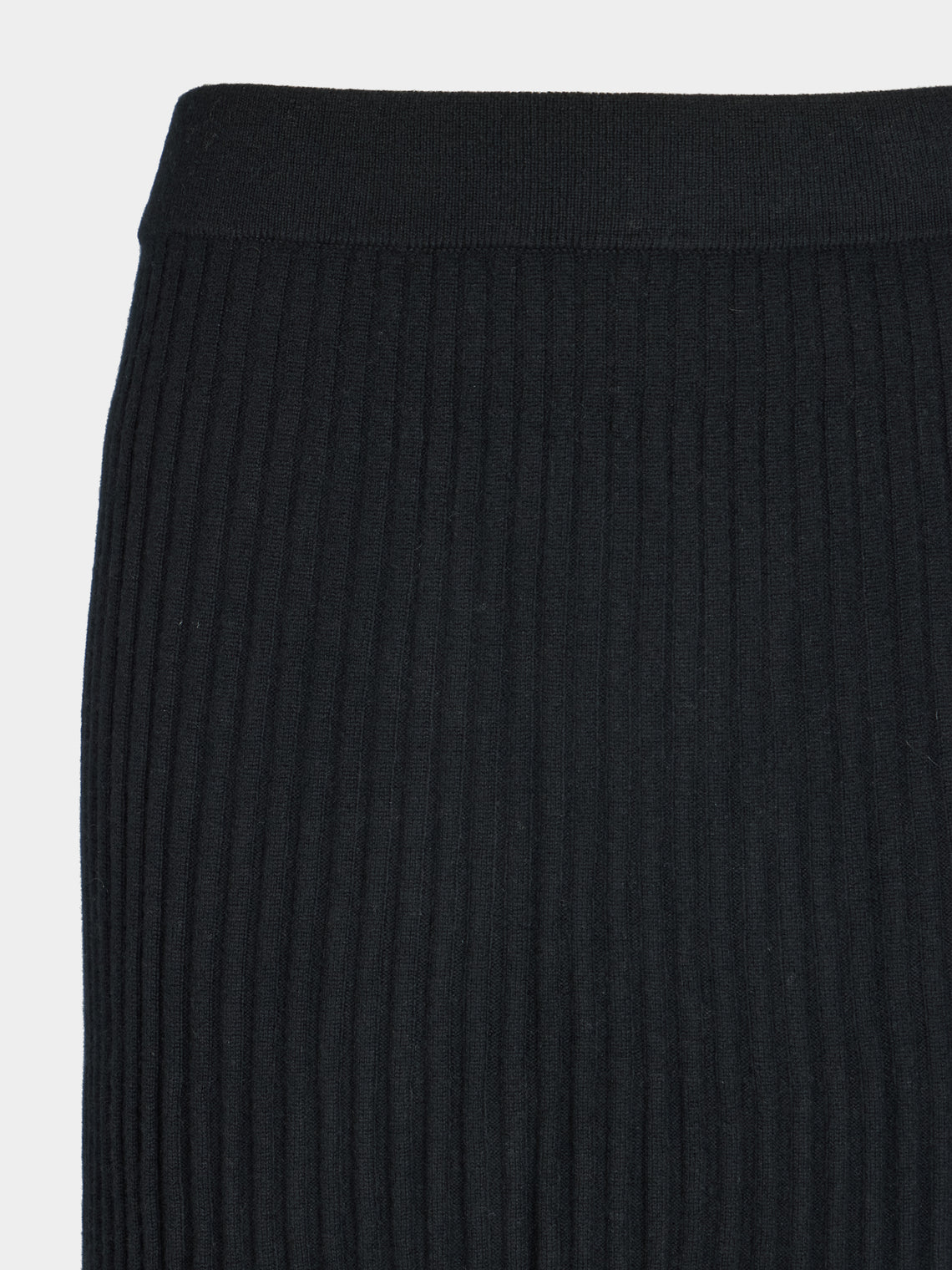Arch4 - Isla Baby Goat Cashmere Long Skirt | Size: S - Black - ABASK