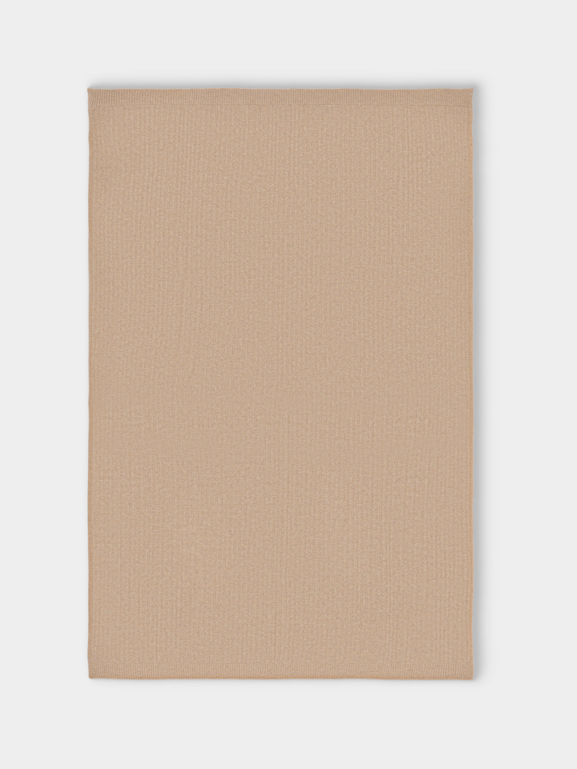 Johnstons of Elgin - Knitted-Texture Cashmere Throw (77in/2m) - Natural - ABASK - 