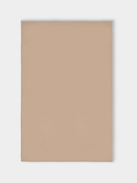 Johnstons of Elgin - Knitted-Texture Cashmere Throw (77in/2m) - Natural - ABASK - 