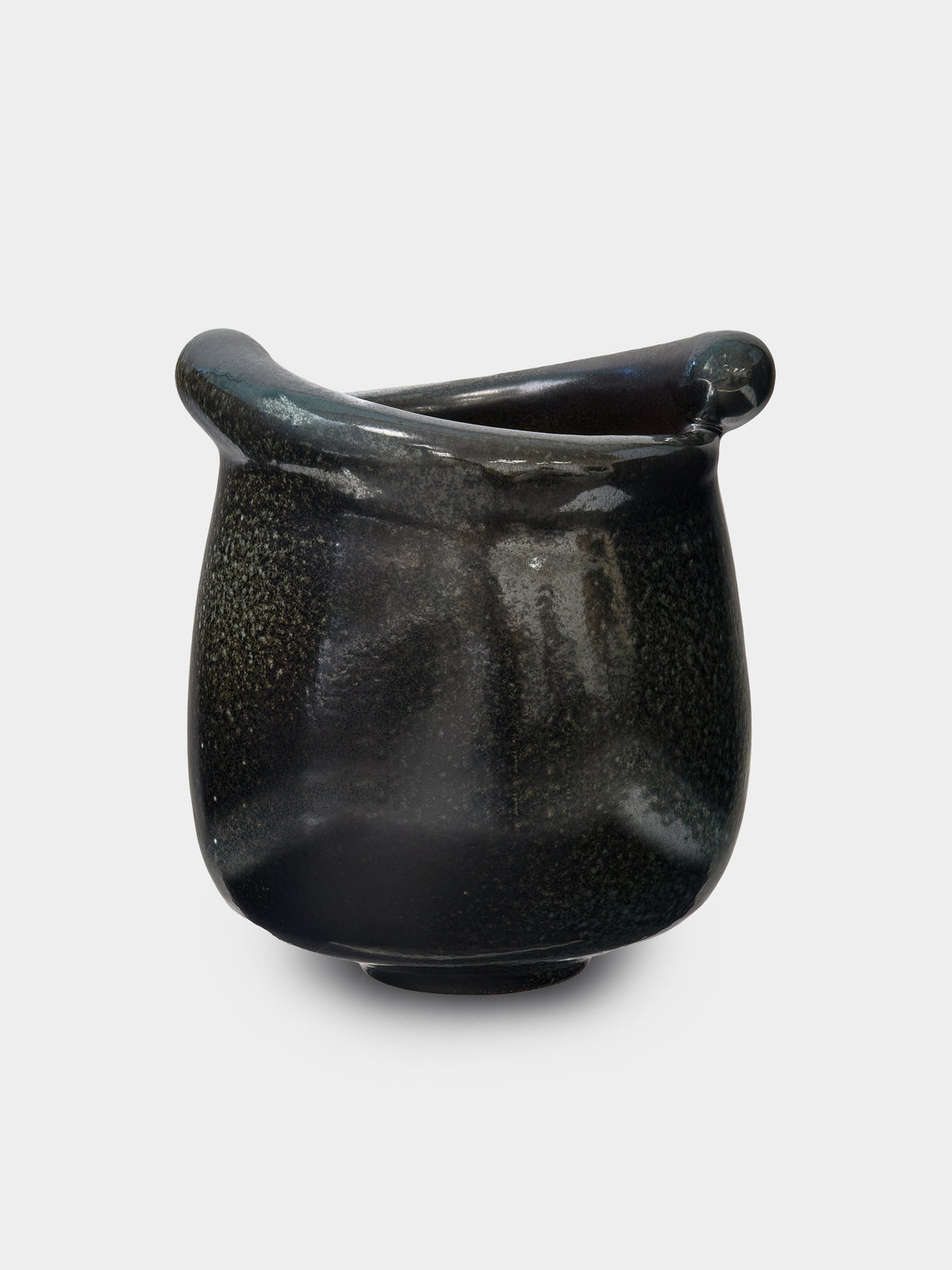 Ruth King - Spurs Hand-Built Ceramic Bowl - Black - ABASK
