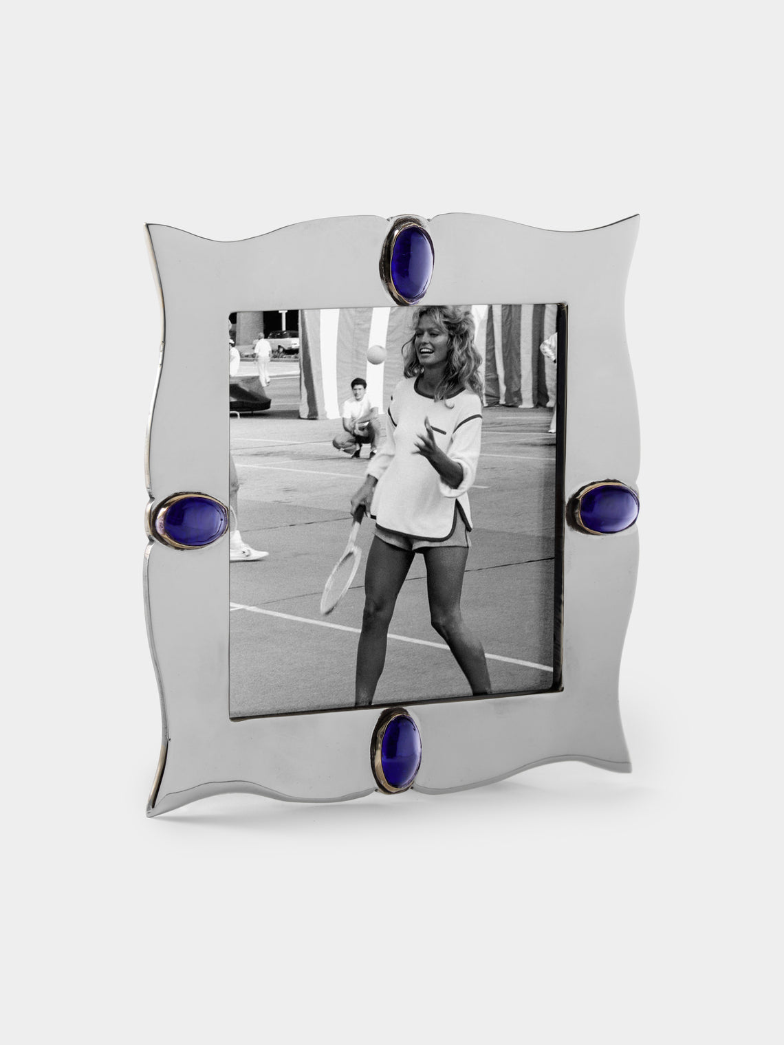 Antique and Vintage - 1950s Silver-Plated and Glass Photo Frame - Silver - ABASK - 