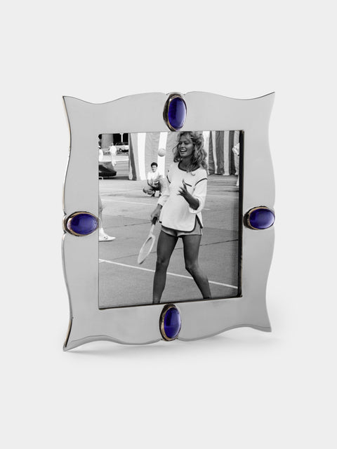 Antique and Vintage - 1950s Silver-Plated and Glass Photo Frame - Silver - ABASK - 