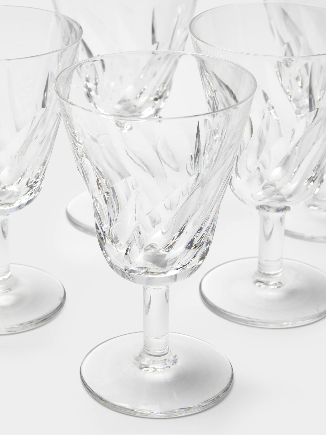 Antique and Vintage - 1920s Saint Louis Crystal Wine Glasses (Set of 6) -  - ABASK