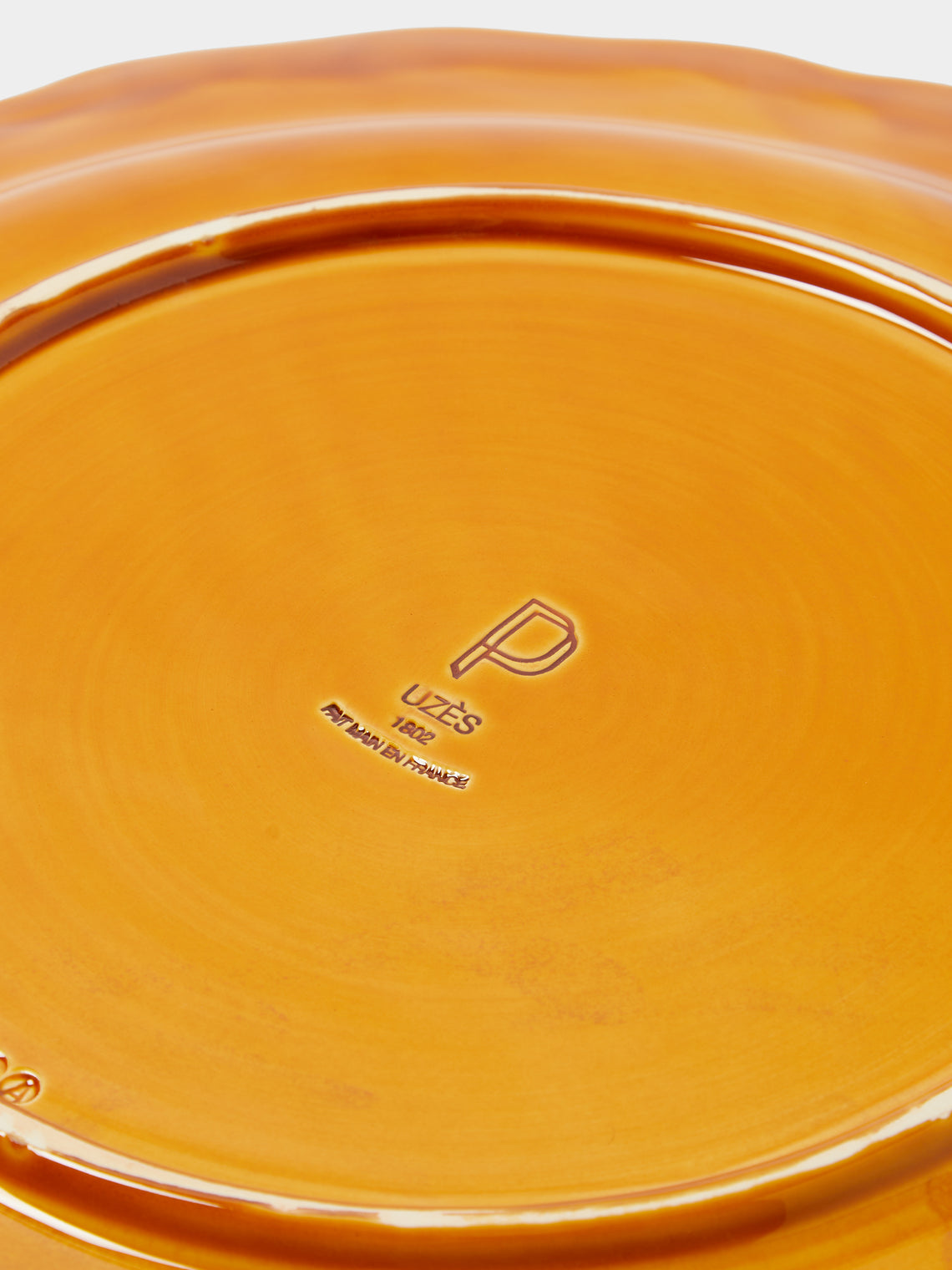 Maison Pichon Uzès - Provence Hand-Glazed Ceramic Serving Dish - Orange - ABASK