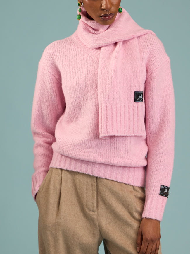 B.B. Wallace - Katz Cashmere Scarf (59in/1.5m) - Pink - ABASK