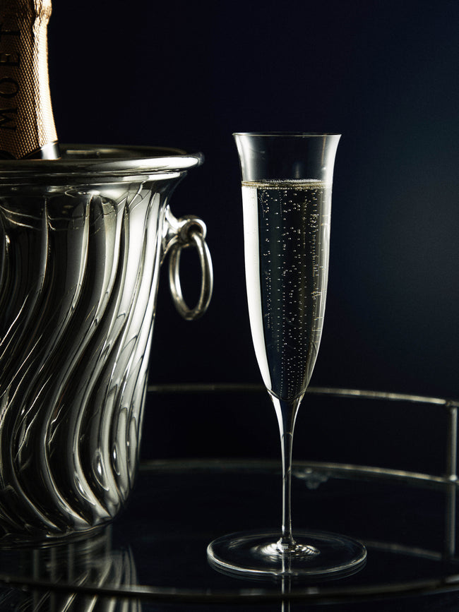 Lobmeyr - Patrician Hand-Blown Crystal Champagne Flute (Set of 2) - Clear - ABASK