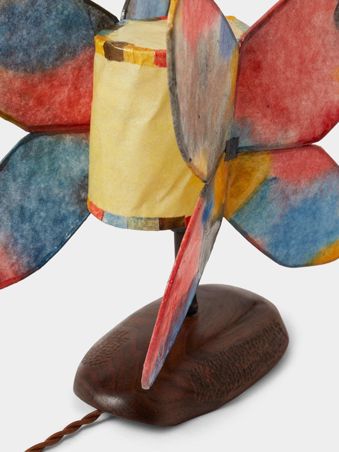 Yuxuan Huang - Firework Hand-Painted Kozo Paper and Wood Table Lamp - Multiple - ABASK