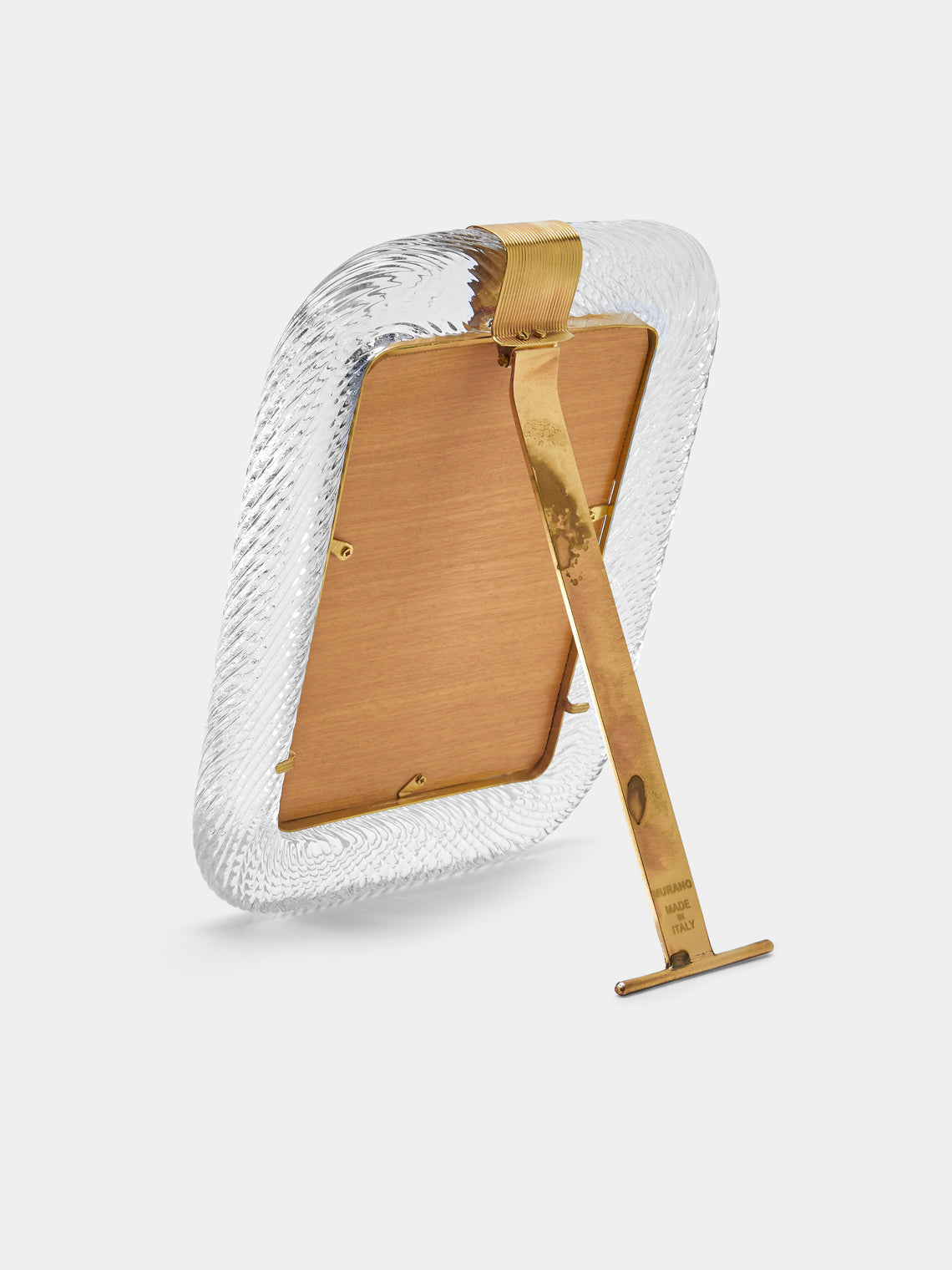 Antique and Vintage - 1960s Murano Glass Photo Frame - Clear - ABASK