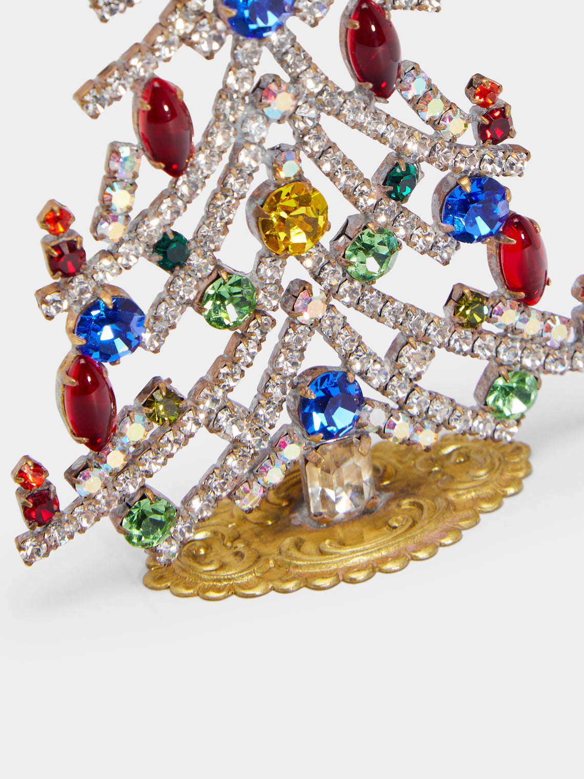 Antique and Vintage - 1930s Czech Gablonzer Jewelled Small Christmas Tree -  - ABASK