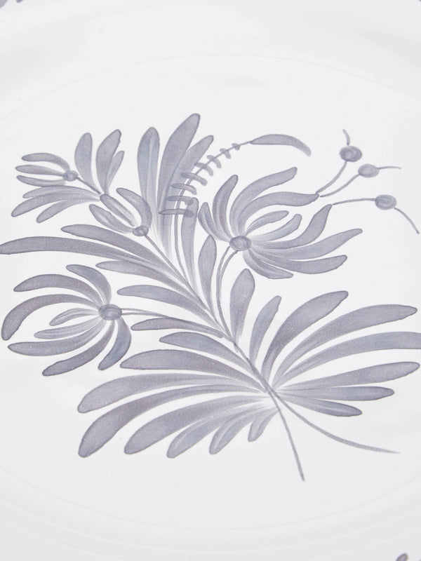 Bourg Joly Malicorne - Antique Fleurs Hand-Painted Ceramic Dinner Plates (Set of 4) -  - ABASK