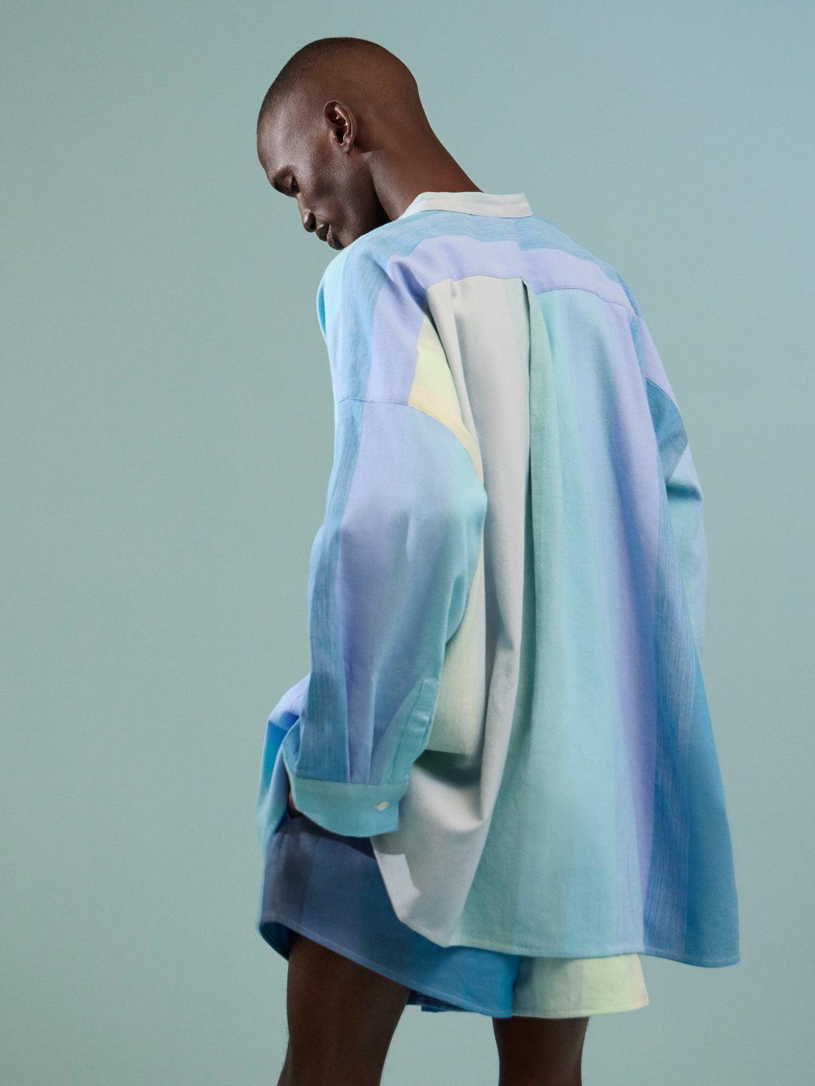 Marrakshi Life - The Oversized Nero-Collar Shirt - Multiple - ABASK