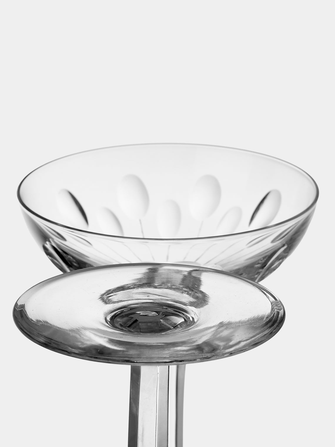 Antique and Vintage - Early-20th-Century Baccarat Crystal Champagne Coupes (Set of 6) - Clear - ABASK