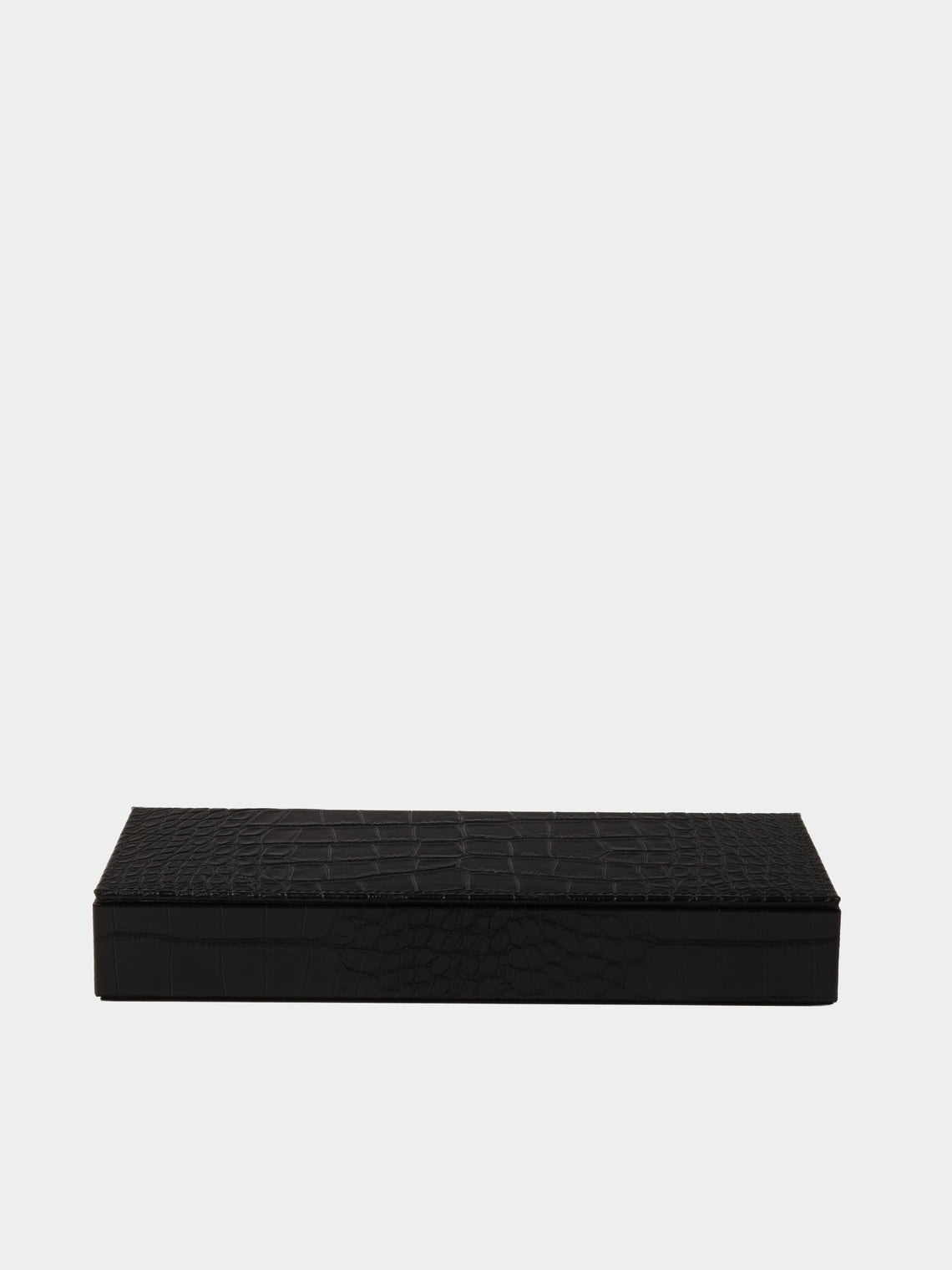 Pinetti - Leather Lidded Pen Holder - Black - ABASK - 