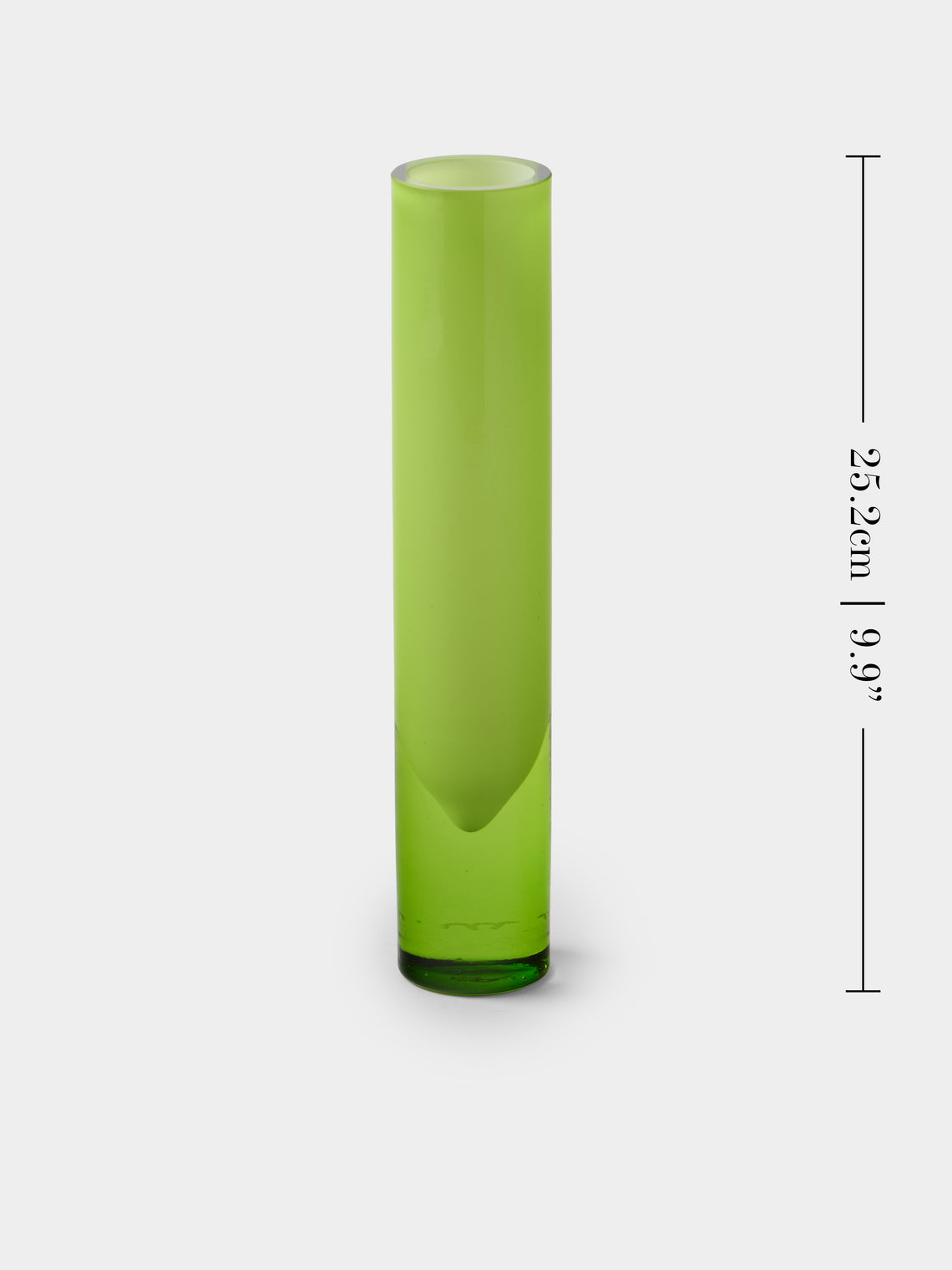 Antique and Vintage - 1960s La Murrina Murano Glass Bud Vase (10in/25cm) - Green - ABASK