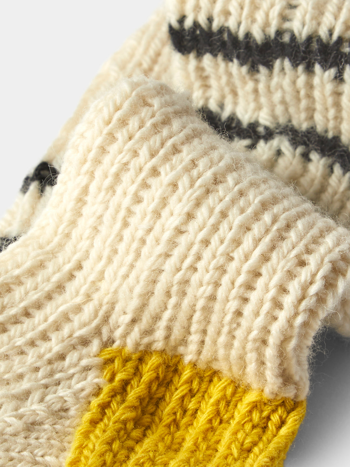 La Fetiche - Lyle Hand-Knitted Lambswool Fisherman Socks | Size: S - Multiple - ABASK