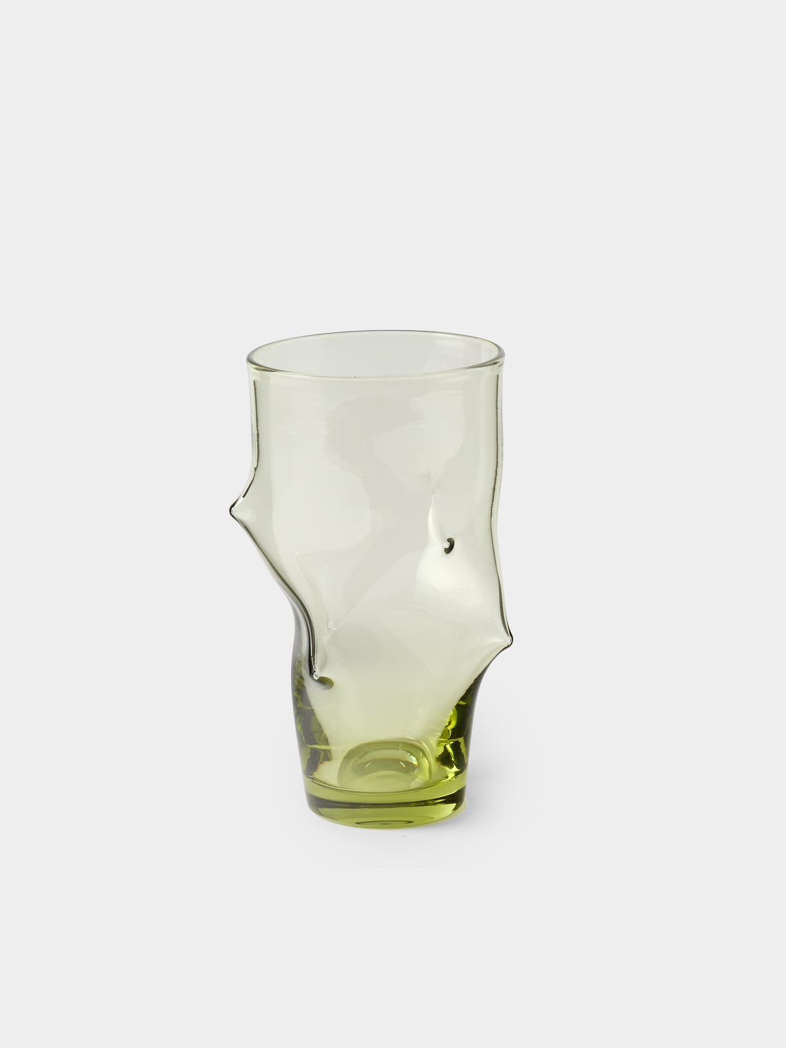 Nijima Glassworks - Hand-Blown Volcanic Glass Highballs (Set of 2) - Green - ABASK- 