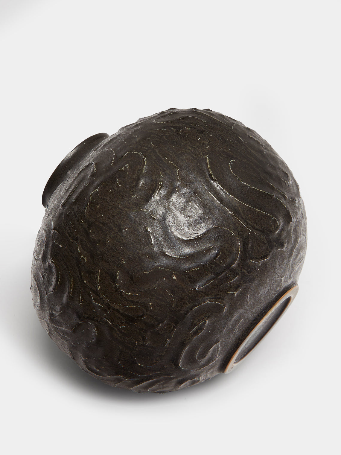 Lee Song-am - Hand-Thrown Stoneware Vase (8.5in/22cm) - Black - ABASK