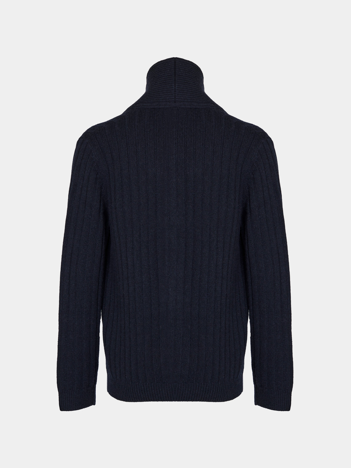 Arch4 - Denver Baby Goat Cashmere Stretch-Knit Cardigan | Size: M - Navy - ABASK