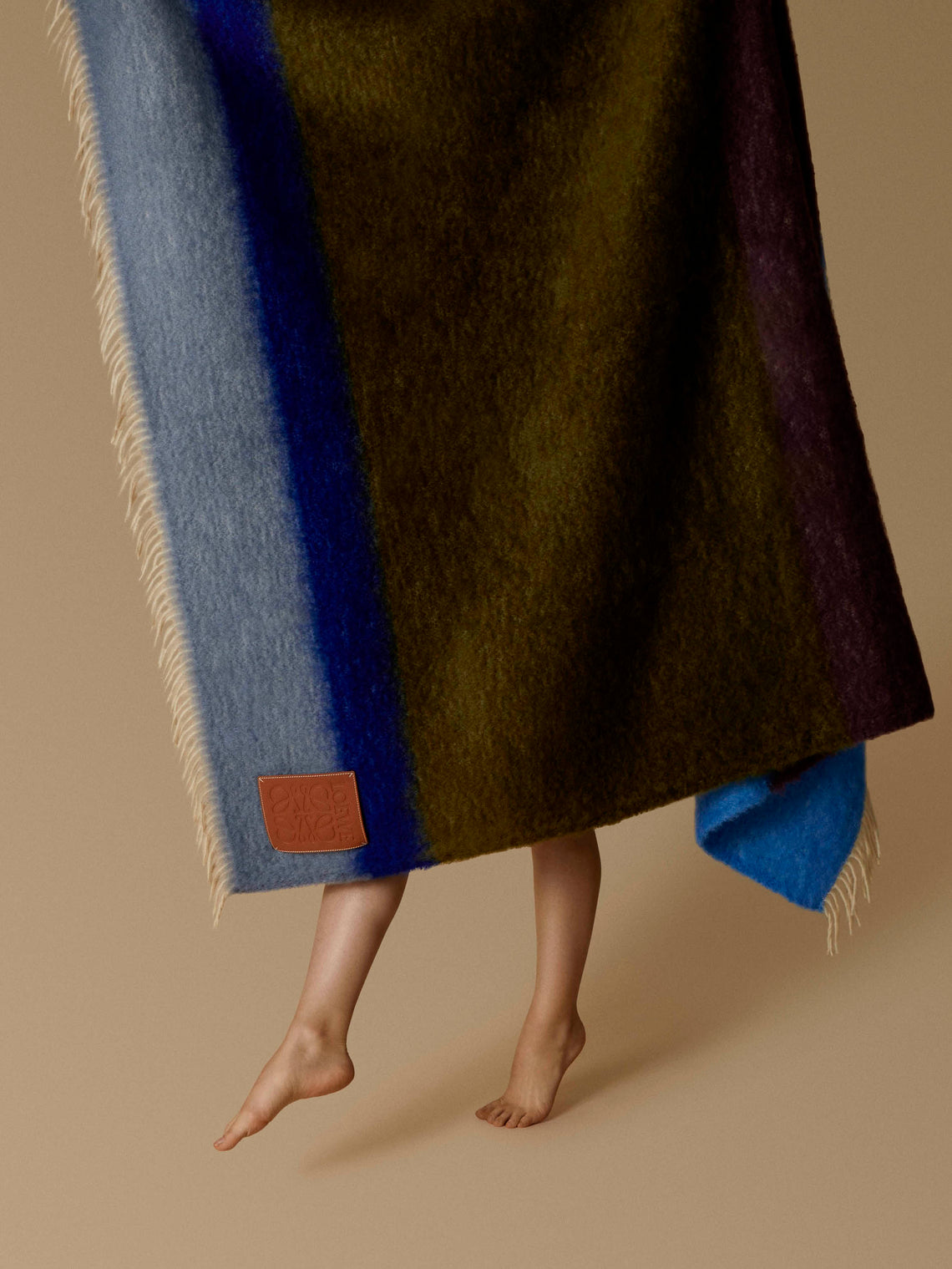 Mohair Striped Blanket