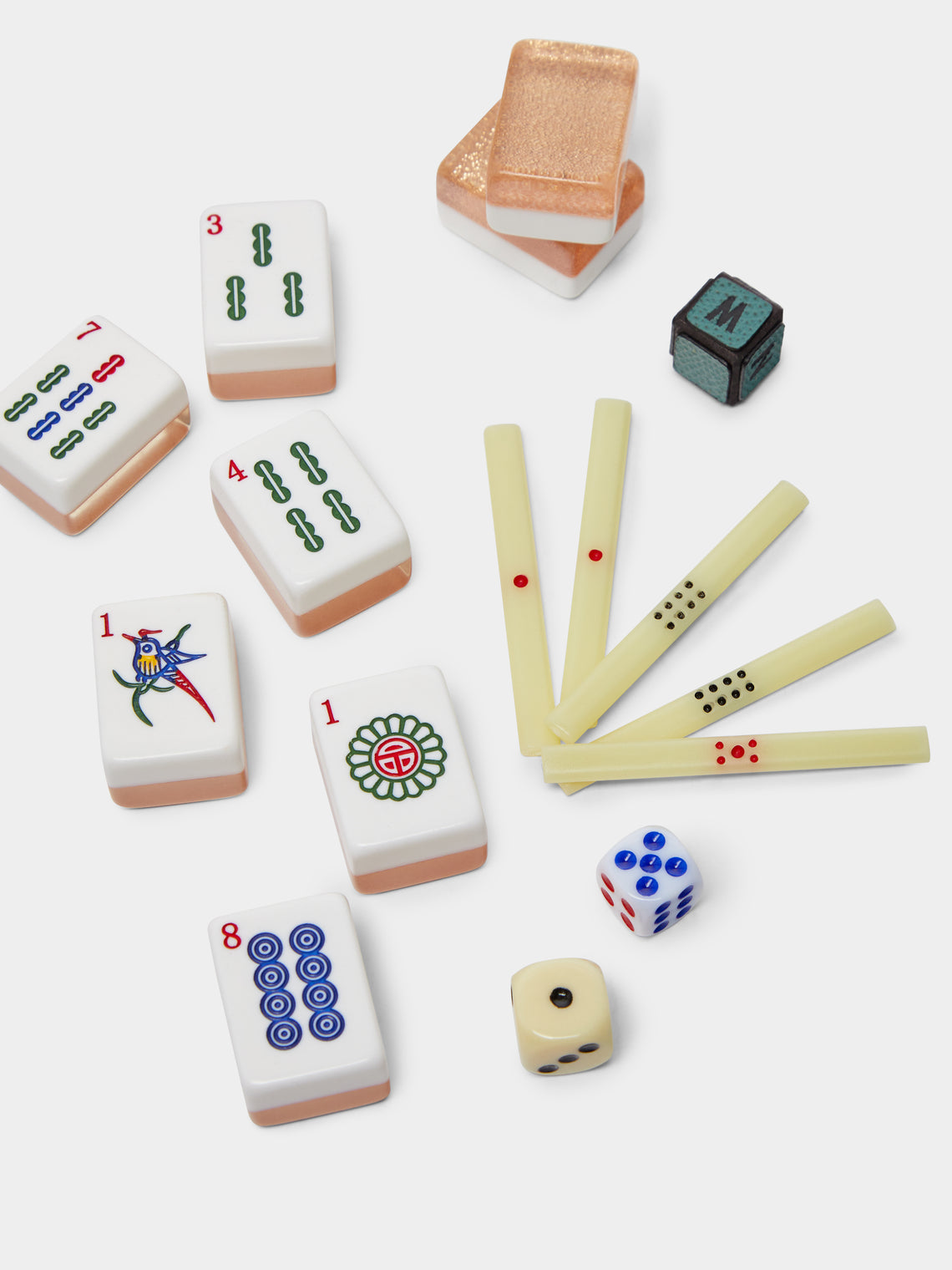 Leather Mahjong Set