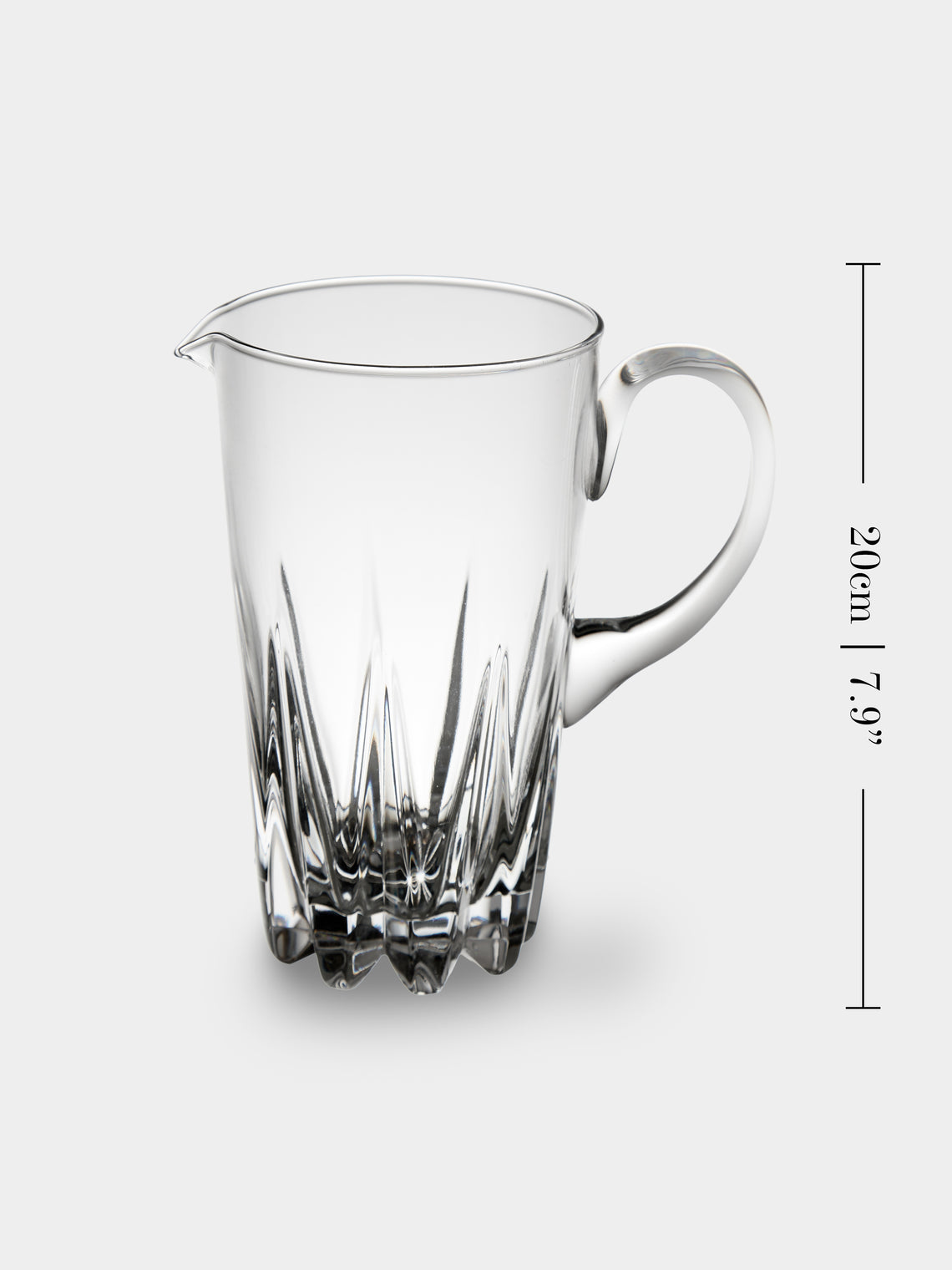 Antique and Vintage - Mid-Century Saint Louis Crystal Pitcher - Clear - ABASK