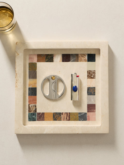 Anastasio Home - Paul Marble Tray (11in/28cm) - Multiple - ABASK