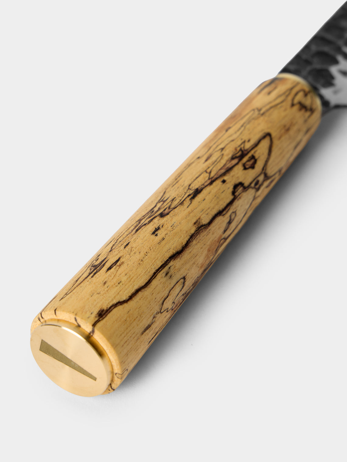 Katto - Sheffield Spalted Tamarind Carving Set - Brown - ABASK