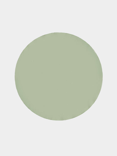 Borgo delle Tovaglie - Filo Linen Round Tablecloth (86.5in/2.2m) - Green - ABASK - 