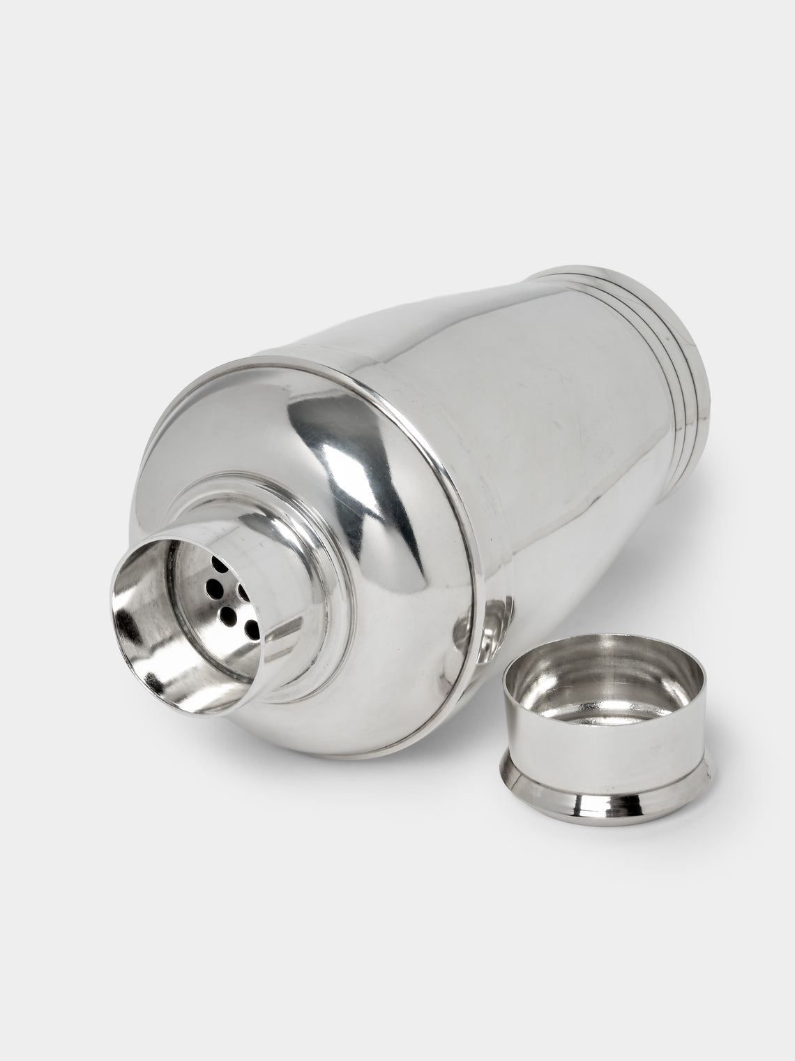 Antique and Vintage - Mid-Century Silver-Plated Cocktail Shaker - Silver - ABASK