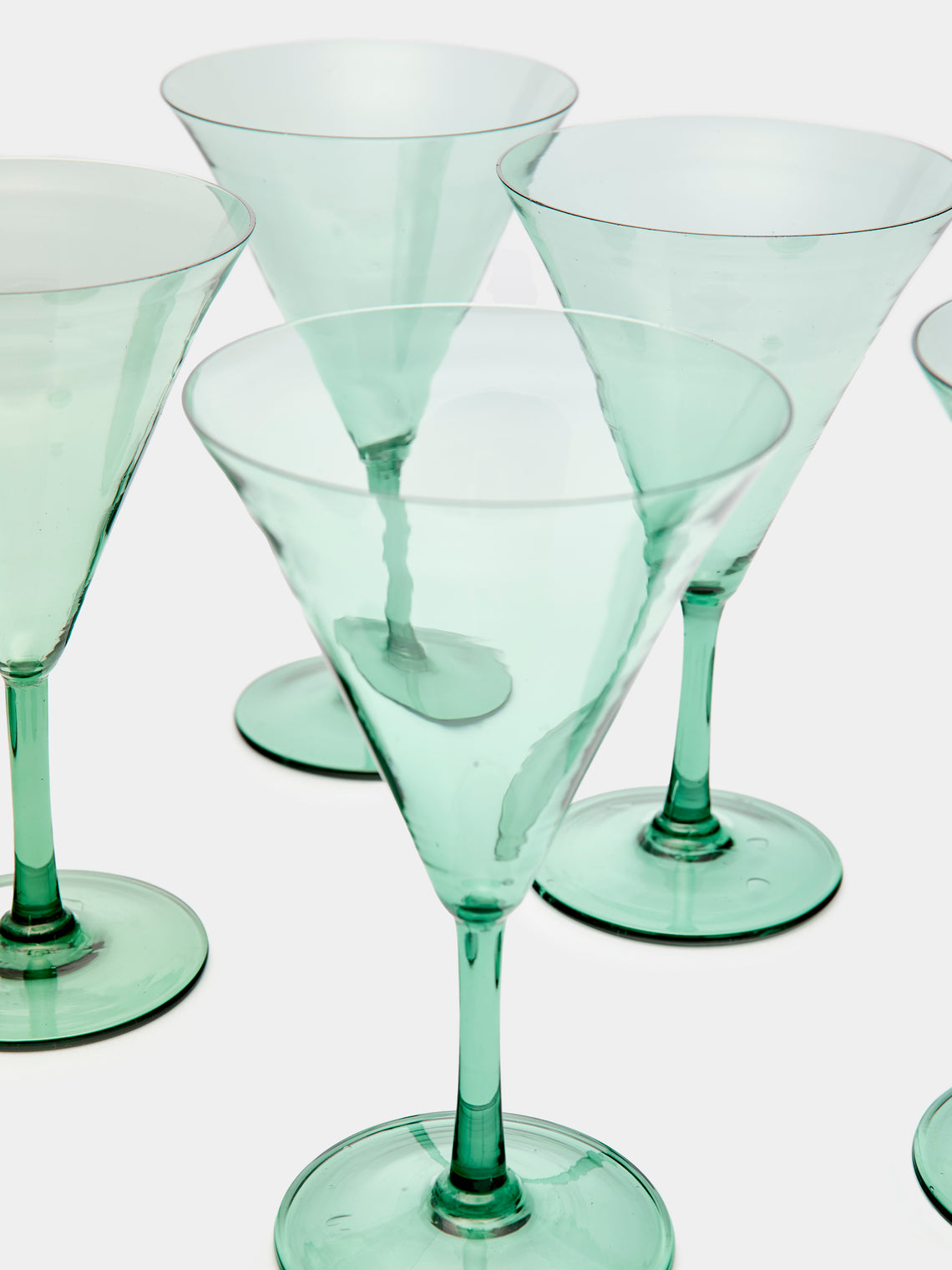 Antique and Vintage - 1930s Venetian Crystal Martini Glasses (Set of 6) -  - ABASK