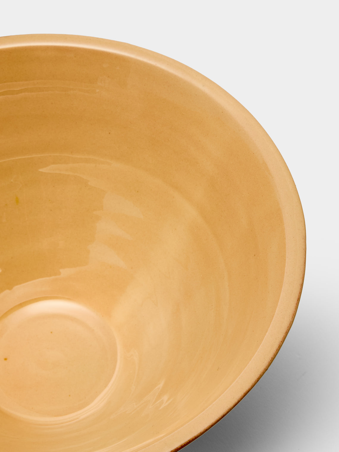 Poterie d’Évires - Flowers Hand-Painted Ceramic Petite Salad Bowl - Light brown - ABASK